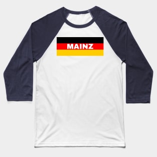 Mainz City in German Flag Baseball T-Shirt